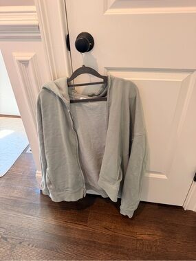 Garage Sage Green Hooded Zip Jacket